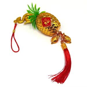 BINLU taille XXL nouvel an chinois porte-bonheur ananas et pièces d'or Design décorations en plastique sur le Format de corde - Product Image 6