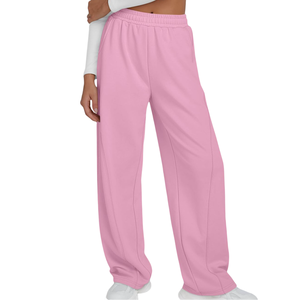 Pantalones Deportivos Acampanados con Logotipo Personalizado para Mujer, Cintura con Cordón Ajustable, Transpirables, Estilo Nuevo - Product Image 4