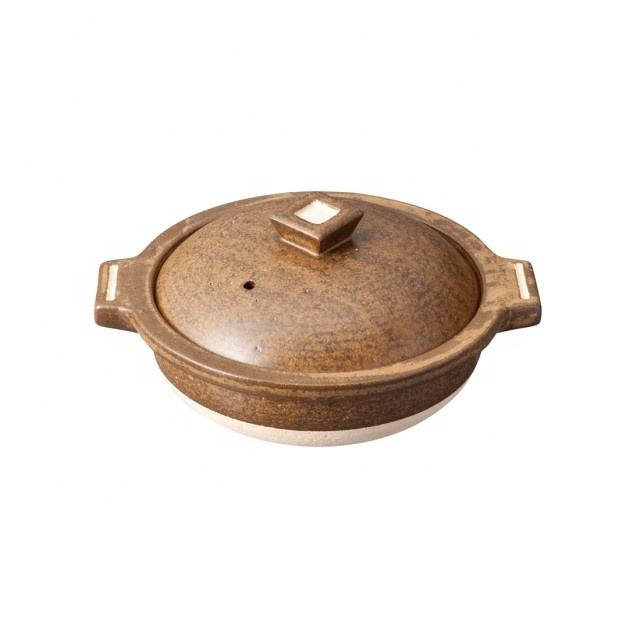 หม้อเซรามิก donabe ขนาดกลางสำหรับ Hg-2ไปเที่ยว