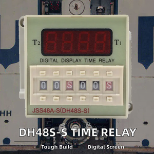 DH48S-S thu nhỏ 48*48mm hiển thị kỹ thuật số thời gian chuyển tiếp <span class=keywords><strong>12V</strong></span> 24V 220V trễ hẹn giờ bảo vệ niêm phong cho Các cách sử dụng khác nhau - Product Image 2
