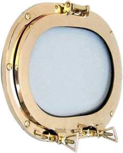 Espejo de Pared de Metal Náutico Tradicional Antiguo, Decoración de Ojo de Buey de Barco Pulido para Baño y Dormitorio - Product Image 5