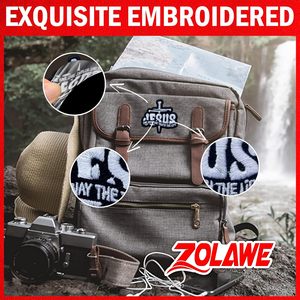 Jesus The Way Truth Life Patch, 3นิ้วเย็บบนเหล็กบนแพทช์ปักข้ามสำหรับเสื้อผ้าเป้สะพายหลังจาก pakistann - Product Image 2