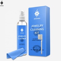 Le kit de nettoyage de bijoux anti-ternissement en argent et or personnalisable en usine comprend un liquide propre et un chiffon de polissage pour bijoux