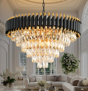 โคมไฟเพดาน LED รูปทรงวงรี ดีไซน์ใหม่ สำหรับตกแต่งภายในบ้าน ให้ความสวยงามระยิบระยับ - Product Image 1