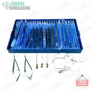 Juego profesional de cataratas de titanio Instrumentos quirúrgicos oculares oftálmicos con caja de esterilización - Product Image 4