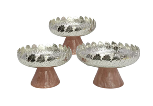 Elegante cuenco para servir hecho a mano de latón y resina, servidor dorado de frutas y alimentos para el hogar, cocina, precio al por mayor - Product Image 4