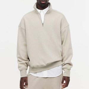 Sweat-shirts à demi-zip de qualité supérieure pour hommes, chemise en polaire 1/4 zip avec col montant, sweat-shirt à enfiler personnalisé - Product Image 6