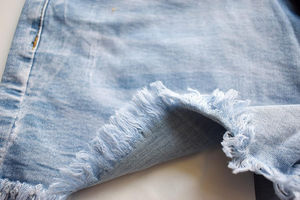 กางเกงขาสั้นผ้ายีนส์สำหรับผู้หญิงกางเกงขาสั้นผ้ายีนส์เอวกลางแห้งเร็วระบายอากาศได้ดี2025บริการ OEM - Product Image 5