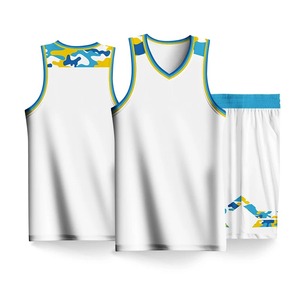 Ensemble de maillots de basket-ball personnalisés Chemise de basket-ball Uniforme d'entraînement respirant Chemises pour garçons Ensembles de vêtements de sport - Product Image 2