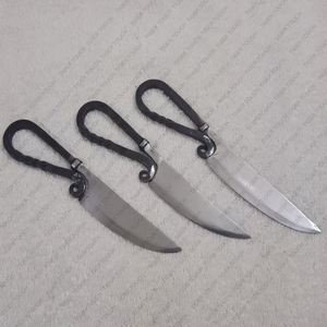 Ensemble d'ustensiles de cuisine médiévaux, forgé à la main, cuillère, couteau et fourchette TT-5394 - Product Image 4