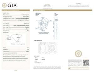 Fantaisie Brunâtre Verdâtre Jaune 8.03 Carat Long Radiant Cut SI2 Clarté GIA Certifié Naturel Loose Fantaisie Diamants De L'Inde OEM - Product Image 2