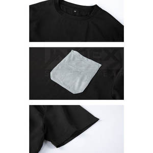 Camiseta y pantalones cortos de malla para correr personalizados al por mayor para hombre, conjuntos de camiseta y pantalones cortos de malla de color contrastante - Product Image 3