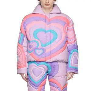 Veste d'hiver matelassée surdimensionnée pour homme de qualité supérieure, fermeture éclair, impression de logo personnalisée, doublure matelassée douce, matériau en toile - Product Image 6