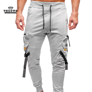Pantalones Tácticos Casuales Elásticos para Hombre al por Mayor de Fábrica, Color Gris, con Logotipo Personalizado, Multibolsillos, Rectos, para Exteriores - Product Image 3
