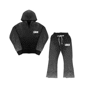 Conjuntos Deportivos Cómodos para Hombre con Pedrería, 100% Algodón, Primavera, Color Sólido, Ecológicos, con Precio Directo de Fábrica - Product Image 2