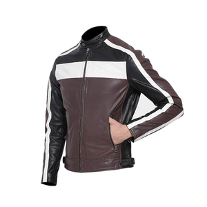 Meilleure veste en cuir pour hommes personnaliser moto décontracté Vintage veste en cuir véritable tenue d'automne vestes de mode - Product Image 5