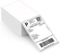 Etiquetas Térmicas de Código de Barras Ecológicas y Duraderas de 5*4 6*4 Pulgadas, Personalizadas al por Mayor de Fábrica, para Embalaje de Pedidos de Comercio Electrónico Express