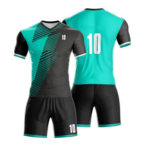 Uniformes de fútbol transpirables recién llegados con logotipo personalizado al por mayor, diseño OEM hecho en fábrica para uniformes de fútbol - Product Image 5