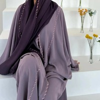 Thobe / Thawb Meilleur vendeur Nouveau Design Abaya Vente en gros 5pc Robes islamiques Vêtements traditionnels musulmans Modeste d'été