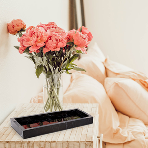 Meilleur vendeur Plateau en marbre écologique pour servir de la nourriture ou du petit-déjeuner Prix compétitif pour le plateau de service en marbre - Product Image 4