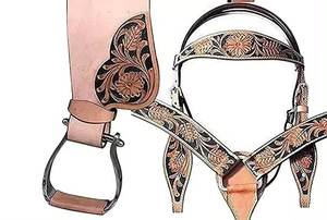 Selle de course occidentale de concepteur équestre anglais faite à la main personnalisée meilleure qualité cuir équipement de cheval fabrication en gros directe - Product Image 2