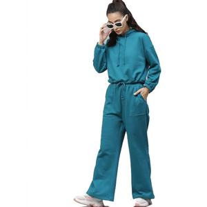 Conjunto Deportivo de Talla Grande con Logotipo Personalizado al por Mayor, Diseño Moderno, Sudadera Holgada con Capucha y Pantalones Jogger, Patrón Liso, Felpa - Product Image 4