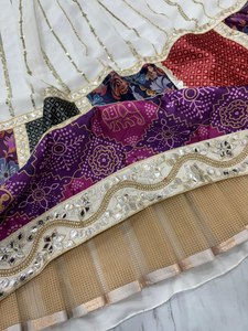 Nouvelle collection de tenues modernes et festives Lehenga Choli avec dupatta, tissu Georgette de qualité supérieure et doublure en coton pour les fêtes - Product Image 4
