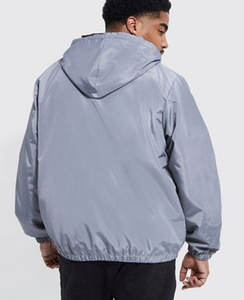 Chaqueta universitaria impermeable para hombre, chaqueta cortavientos Anorak transpirable con logotipo personalizado, ropa informal suave, chaqueta lisa - Product Image 2