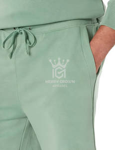 2025 último diseño pantalones cortos de lana de secado rápido para hombres patrón sólido gimnasio Fitness entrenamiento ecológico - Product Image 3