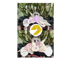 Pinza de pelo de concha marina, accesorio de verano hecho a mano, pinza de pelo de concha marina, diseño costero inspirado en la playa para aspecto estético de sirena - Product Image 5