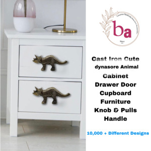 Poignées de meubles industriels en laiton et fer antiques pour armoires de cuisine tiroirs commodes placards armoires chambres à coucher - Product Image 3