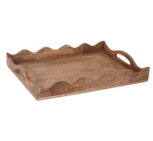 Plateau à café couleur bois naturel produits ménagers nuage plateau de service en bois produits de bonne qualité top tendance - Product Image 5