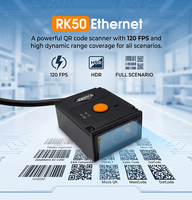 Escáner de Código de Barras Rakinda 2D QR Fijo de Nivel Industrial para Cintas Transportadoras con Interfaz USB/COM y Sensor CMOS de Alta Velocidad