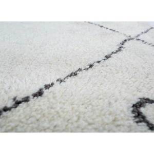 พรมขนสัตว์สีงาช้าง Zuri รุ่น PKWL-603 ลายเรขาคณิตถักมือ สำหรับห้องนั่งเล่น ทางเข้าบ้าน โถงทางเดิน รูปทรงสี่เหลี่ยมผืนผ้า เหมาะสำหรับวัยรุ่น - Product Image 3