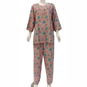 Chemises de nuit pour femmes en tissu rayonne, respirantes, douces et thermiques, à taille élastique, pour l'été - Product Image 1