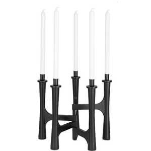 Candelabro de estilo contemporáneo, candelabro de color negro hecho a medida para fines decorativos, hogar, hoteles, restaurante - Product Image 3