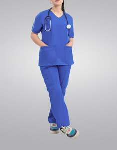Uniforme Médico de Alta Calidad para Verano, Unisex, Antiarrugas, Transpirable, de Secado Rápido, Tela Spandex, Tipo Jumpsuit/Jogger - Product Image 4