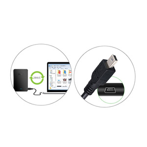 สายมินิยูเอสบี V3 3 เมตร สายทองแดงแท้ สำหรับการถ่ายโอนข้อมูลความเร็วสูงและการชาร์จเร็ว 3A มีหลายขนาดให้เลือก 1 ม. 1.8 ม. 8 ม. 10 ม. - Product Image 2