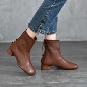 Bottes Stiletto pour femmes, hauteur genou, à talon haut et bout pointu, pour soirée, couleur Rich Brandy - Product Image 4