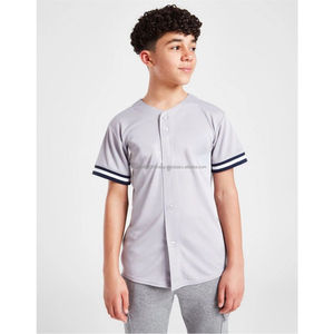 2025 Customized High Quality Baseball Jerseys Breathable Sportswear Plus Size Sublimated Printing Latest Plain Pattern Design - Product Image 1