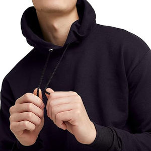 Sudadera con capucha para hombre de color liso, forro polar de algodón, ropa de calle en blanco suave y Premium, logotipo personalizado, entrega rápida, proveedor mayorista a granel - Product Image 4