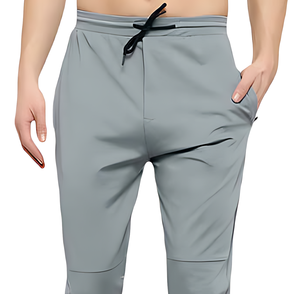 Pantalons de bureau décontractés pour hommes, coupe droite et ajustée, extensibles, 100% coton, fermeture éclair sur le devant, poches latérales, confortables, vêtements de travail en gros - Product Image 3