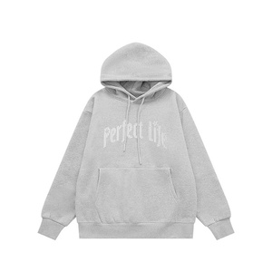 Sweat-shirt à capuche surdimensionné en molleton 100% coton respirant et écologique, personnalisé de luxe, 500g, motif uni, hiver, pour homme - Product Image 6