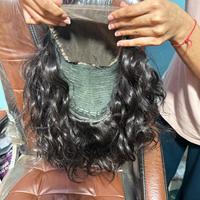 Perruque indienne de cheveux humains bruts ondulés 10A avec fermeture à lacet Perruques frontales en cheveux de bébé Fournisseur de gros non traités