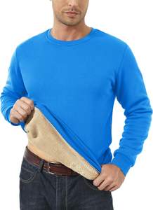 Sudadera de Felpa de Algodón sin Forro para Hombre Azure, Cuello Redondo, Cálida para Invierno, Ecológica, Transpirable, Bordada y Personalizable - Product Image 2