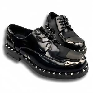 รองเท้าหนังแท้ผู้ชายแบบคลาสสิก รองเท้าอ็อกซ์ฟอร์ด พื้นรองเท้าแบบนุ่มสบาย กันลื่น เหมาะสำหรับใส่ทำงานและงานแต่งงาน รองเท้าหนังผู้ชายแบบเป็นทางการ - Product Image 5