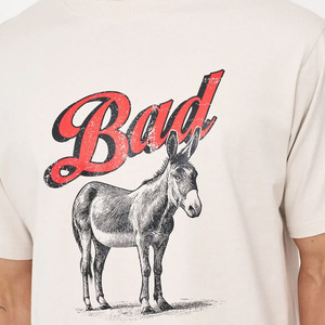 Camisetas 100% algodón transpirables de marca de impresión personalizada para hombre, camisetas gráficas de alta calidad para hombre - Product Image 4