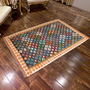 阿富汗基利姆手工地毯棉羊毛地毯卧室地毯和巴基斯坦制造商和出口商的地毯