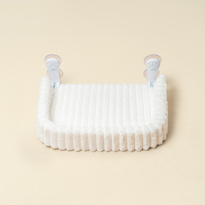 Lussuoso Letto per Gatti da Finestra Quadrato Invernale con Ventose, Amaca <span class=keywords><strong>in</strong></span> Peluche per un Comodo Prendisole - Product Image 5