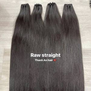 Extensiones de cabello de trama de cabello humano vietnamita crudo de grado 12A, cutícula intacta, larga vida útil, paquetes de cabello crudo - Product Image 1
